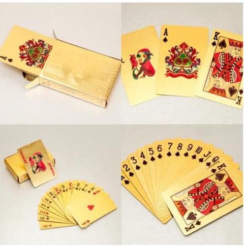 Bộ bài poker mạ vàng cao cấp