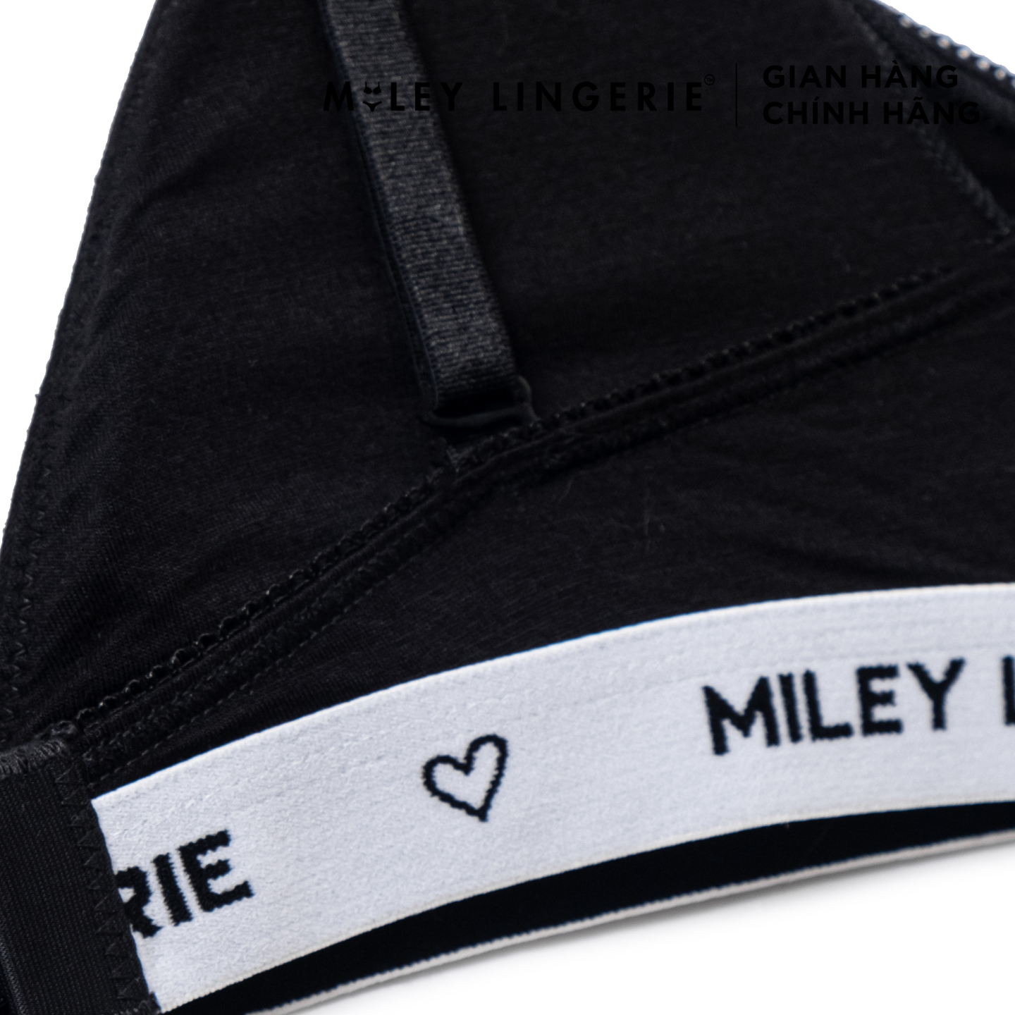 Áo Ngực Cổ V Vải Sợi Thiên Nhiên Lưng Logo Being Me Miley Lingerie