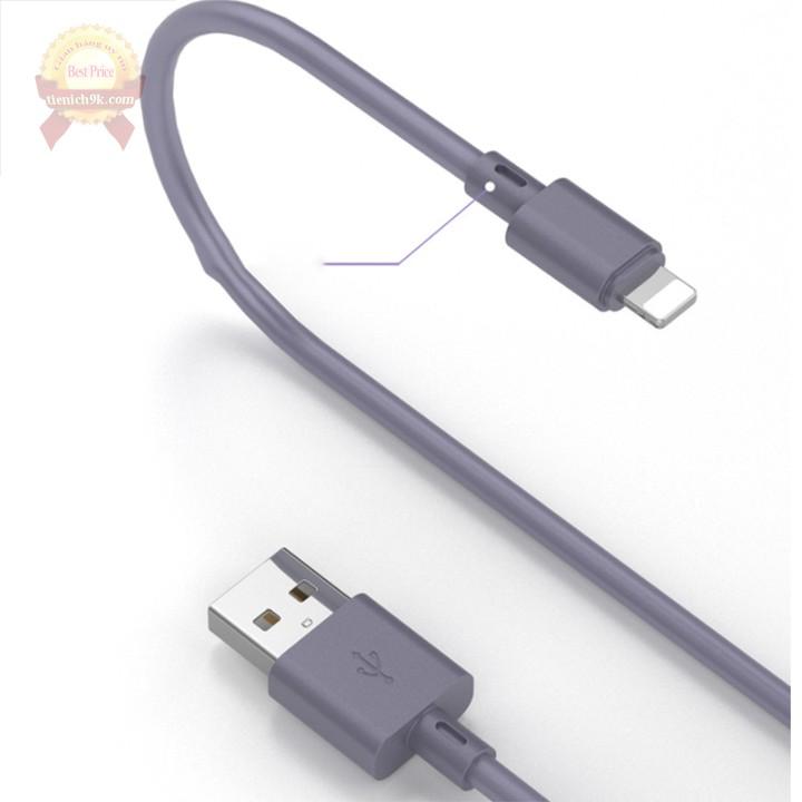Dây cáp uốn dẻo sạc nhanh QC 3.0 silicon Type C Lightning USB dài 1m 3m cho điện thoại