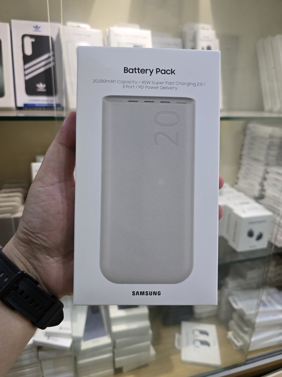 Pin sạc dự phòng Samsung EB-P4520X 20000 mAh 45W-hàng chính hãng