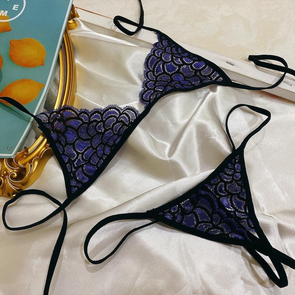BK052 - bộ đồ lót ren sexy -Set bra gợi cảm xuyên thấu