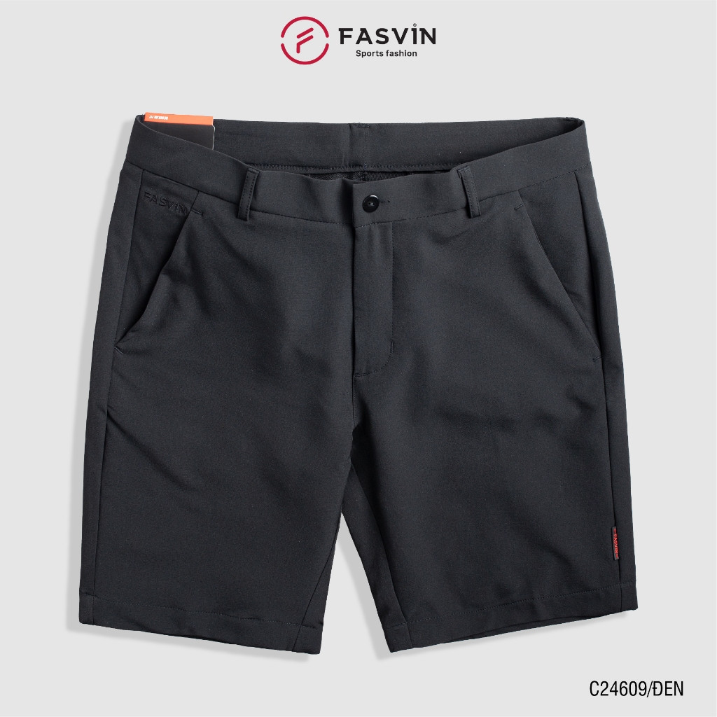 Quần Short Nam Fasvin C24609.HN Vải Gió Chun Dầy Dặn, Nhẹ, Mát, Đứng Dáng Tiện Dụng Dạo Phố Hay Mặc Nhà