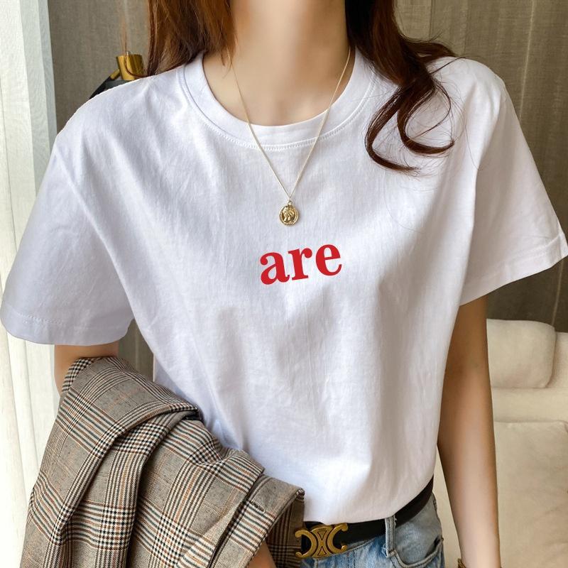 Áo thun tay lỡ ARE đơn giản sang chảnh dáng rộng unisex