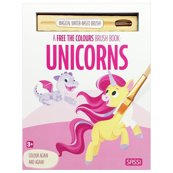 Sách ngoại văn: Magic Ink - A Free The Colours Brush Book - Unicorns