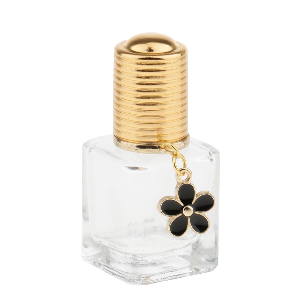 Refillable Comestics Perfume Essential Oil Aftershave Bottle 8ml, Empty Glass Storage Case Clear Portable