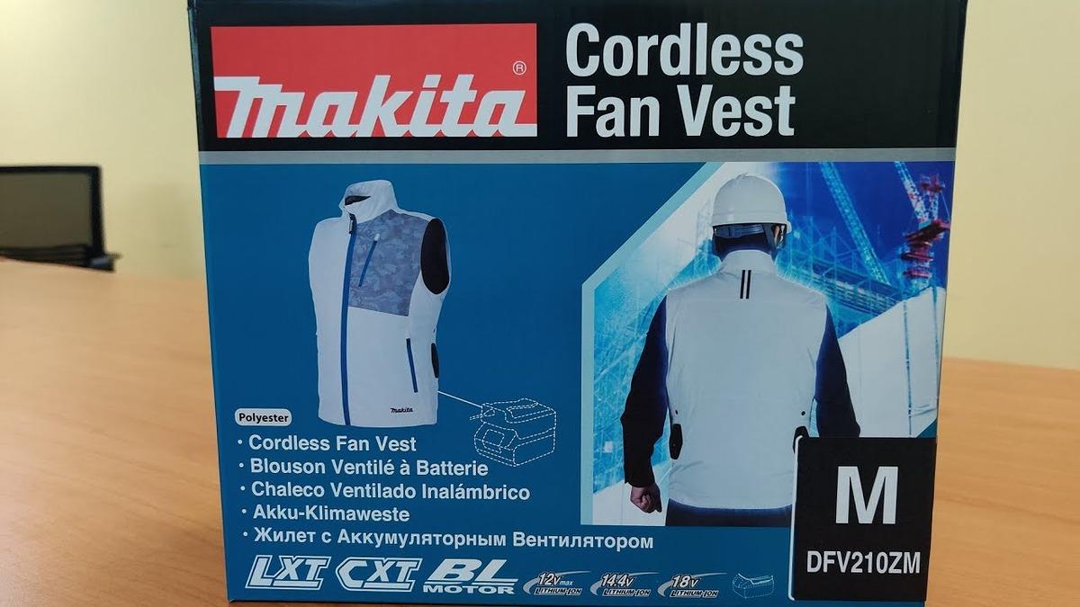 ÁO VEST LÀM MÁT PIN 18V MAKITA (KHÔNG KÈM PIN VÀ ĐẾ SẠC) DFV210ZM- HÀNG CHÍNH HÃNG