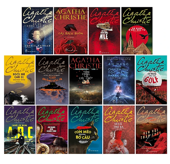 Combo Các Tác Phẩm Của Agatha Christie (14 Cuốn)