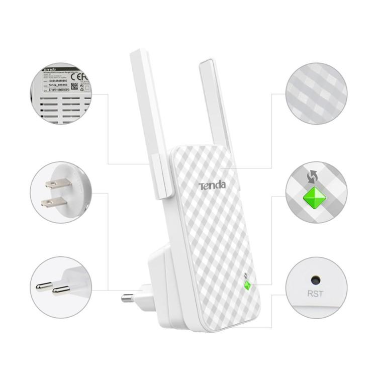 Bộ kích sóng WI-Fi Tenda A9 tốc độ 300Mbps - Hàng Chính Hãng