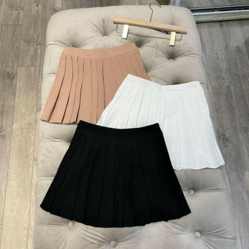Chân váy xếp ly ngắn