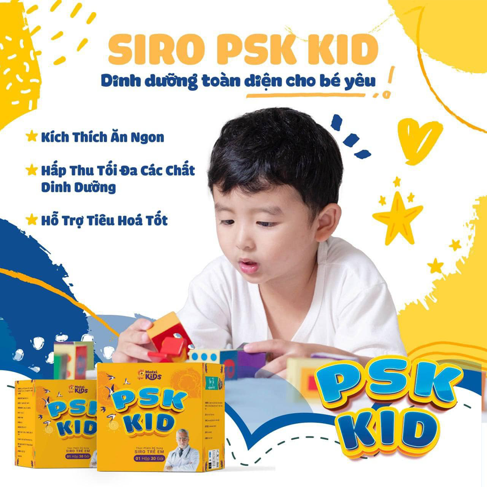 Siro Trẻ Em PSK KID - Giúp Bé Ăn Ngon Và Tăng Sức Đề Kháng - Chính Hãng Matxi Corp