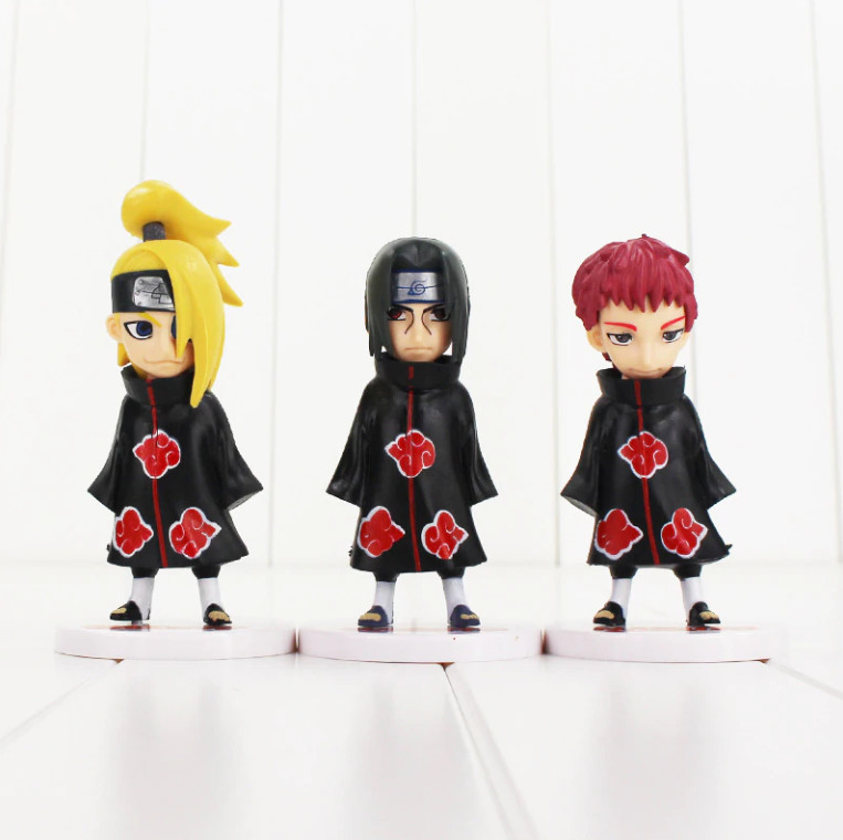 Bộ 06 Mô Hình Nhân Vật Naruto Cao 8-12cm