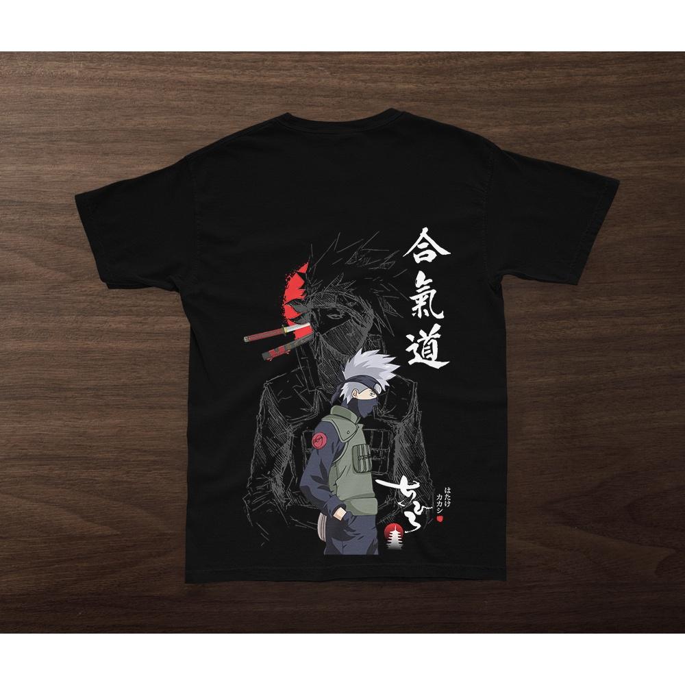Áo thun Naruto thiết kế riêng, Áo cotton co giãn in trước sau cực chắc nét cho cả nam nữ