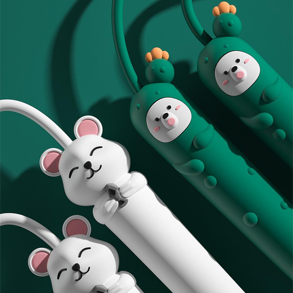 Dây Nhảy Tập Thể Dục Có Thể Điều Chỉnh Chiều Dài Hình Thú Hoạt Hình Di Động Tập Thể Hình Chống Trơn Trượt Cơ Thể Xây Dựng Giảm Cân Tập Gym