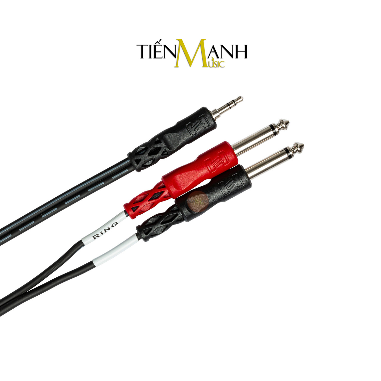 Dây Cáp Chia Tín Hiệu Chữ Y Hosa Chuyển Từ 3ly Stereo TRS Sang 2 Đầu 6ly Mono TS CMP-153, CMP-159 Cable 1/4 in Hàng Chính Hãng - Kèm Móng Gẩy DreamMaker