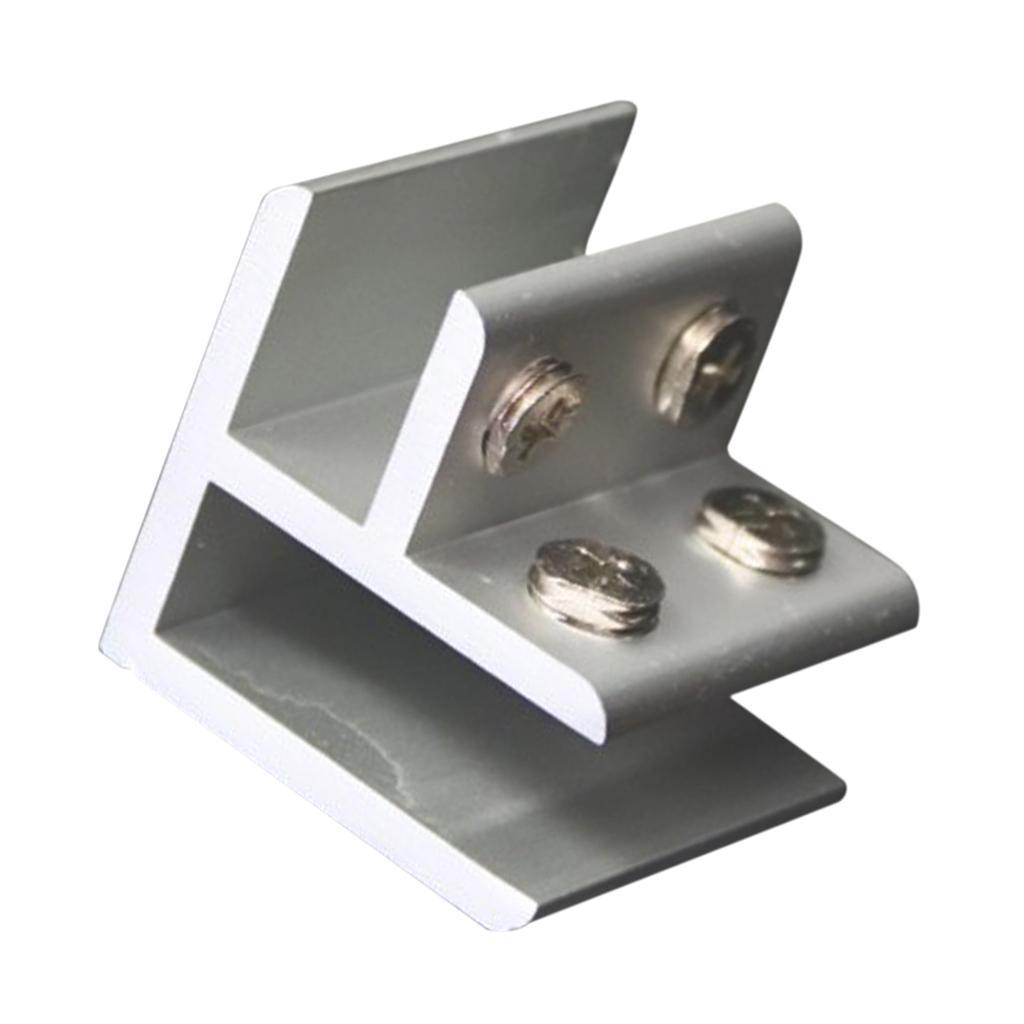 3-12pack Adjustable Glass Clamp Clip Glass Bracket Holder 8mm-12mm No Need Drill