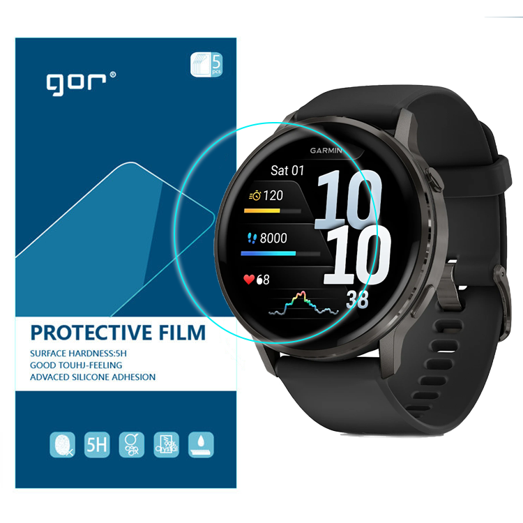Miếng dán TPU bảo vệ màn hình GOR cho Garmin Venu 4 Size 41mm / 45mm - Hàng Chính Hãng