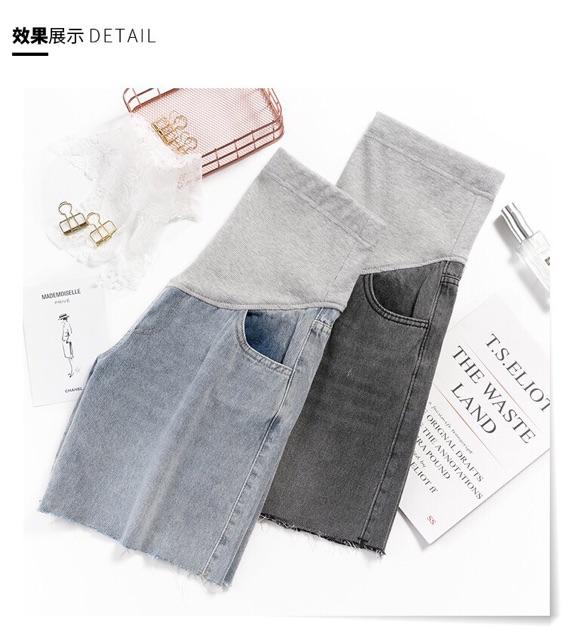 Quần short jeans cho bà bầu