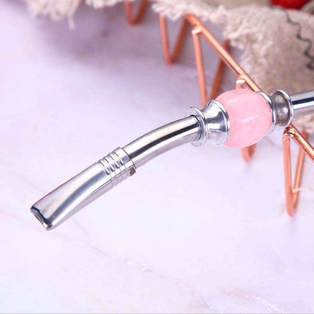 Stainless Steel Yerba Mate Straw Spoon Bombilla Tea Strainer Filter Colander Purple