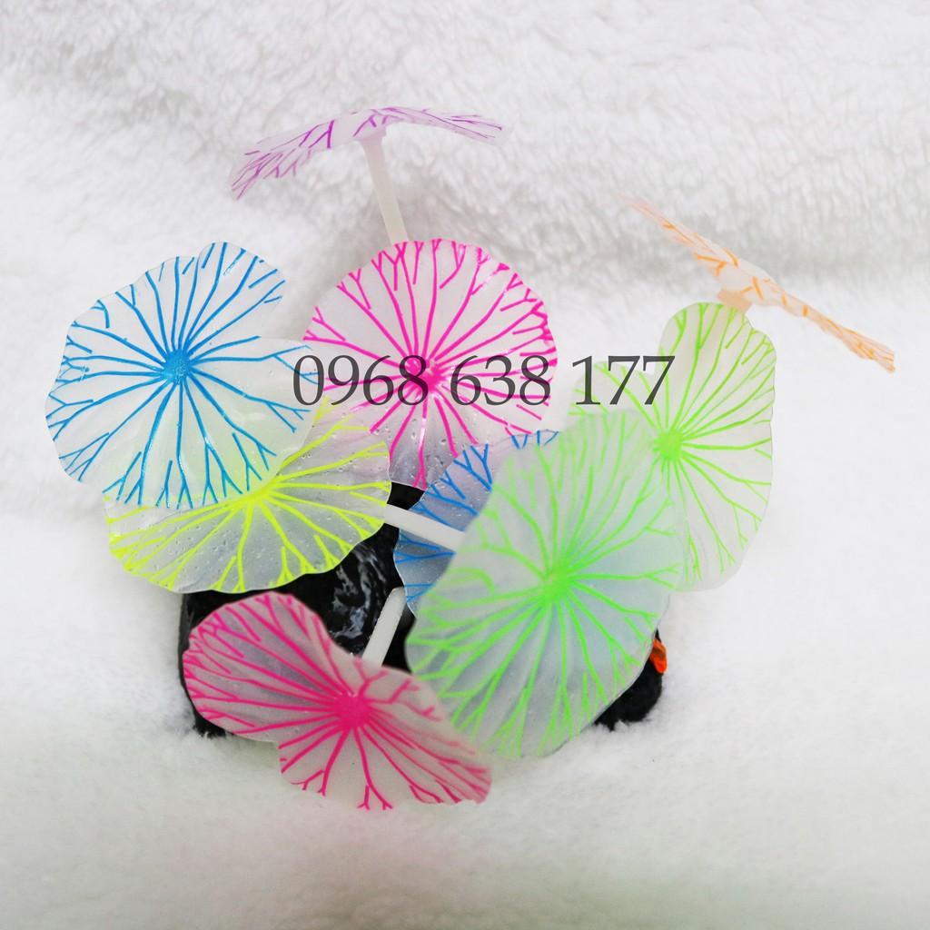 Lá Sen Dạ Quang trang trí bể cá cảnh