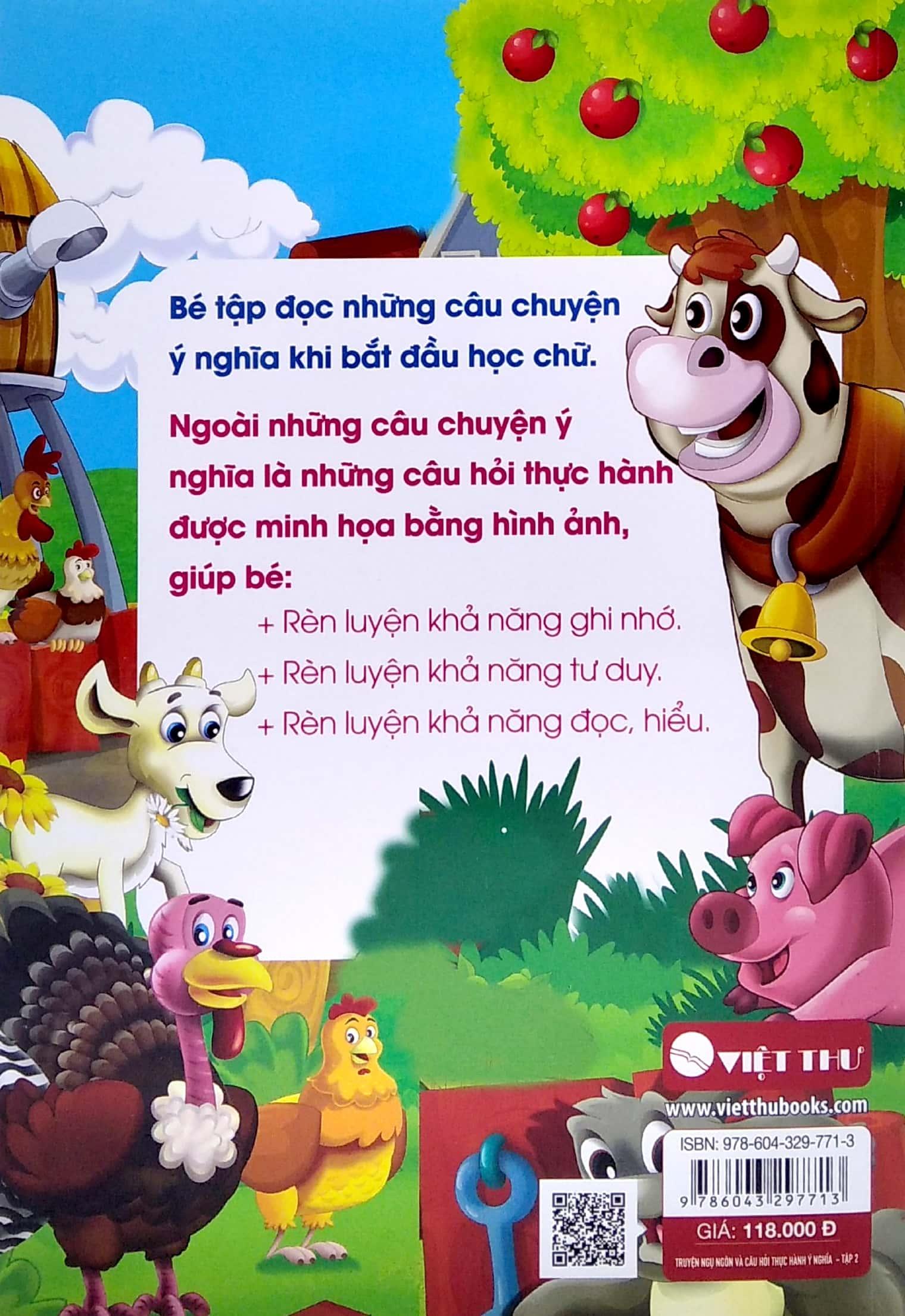 Bộ Sách Truyện Ngụ Ngôn Và Câu Hỏi Thực Hành Ý Nghĩa - 95 Câu Chuyện Ngụ Ngôn Ý Nghĩa