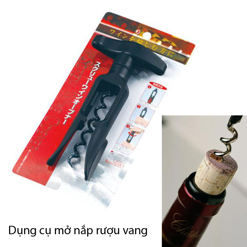 Cây Mở Nắp Rượu Vang Dễ Dàng (Mẫu Mới) Nhật Bản