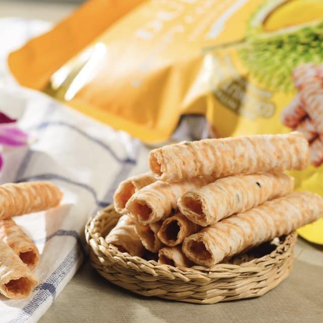 Bánh Cuộn Dừa Nhập Khẩu Thái Lan Vị Sầu Riêng Túi Zip