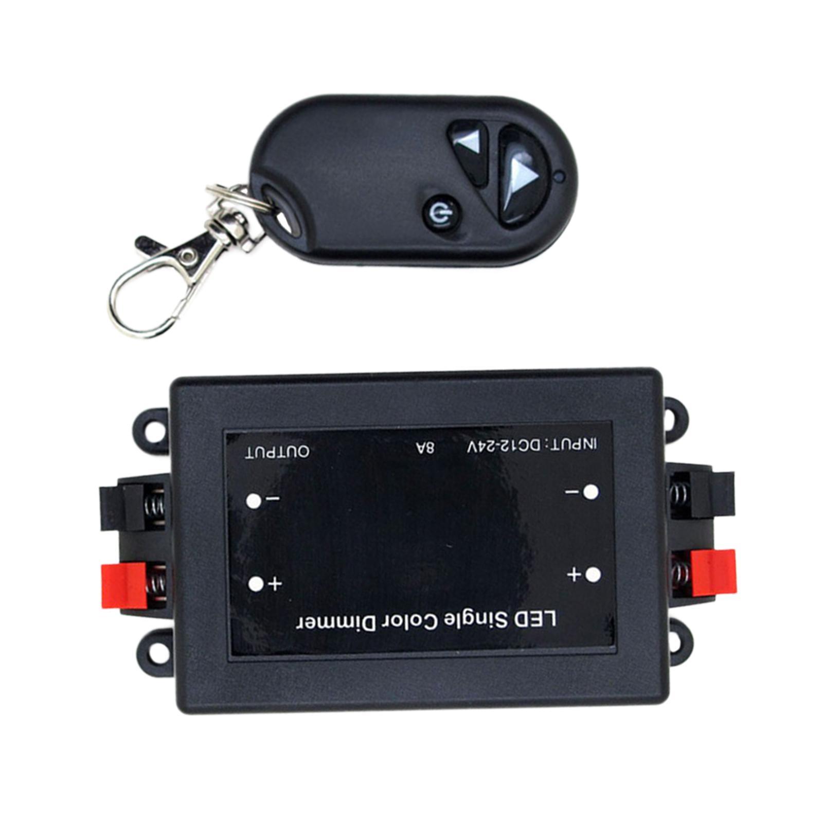 LED Single Color Dimmer Cotroller 3 Key Remote Remote Control Switch Fit for Car