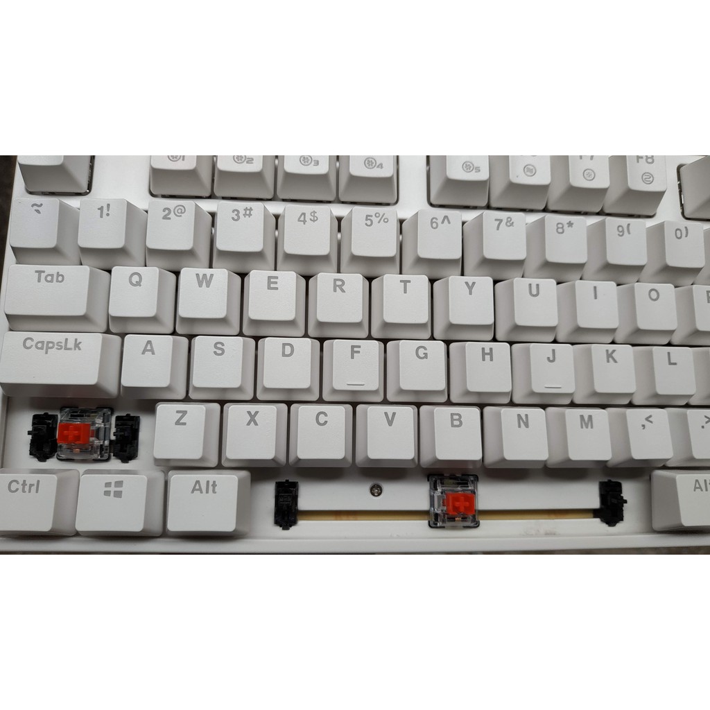 Bàn Phím Cơ Gaming EK87 White (ICE-BLUE LED, Blue/ Brown/ Red D switch) - Hàng Chính Hãng