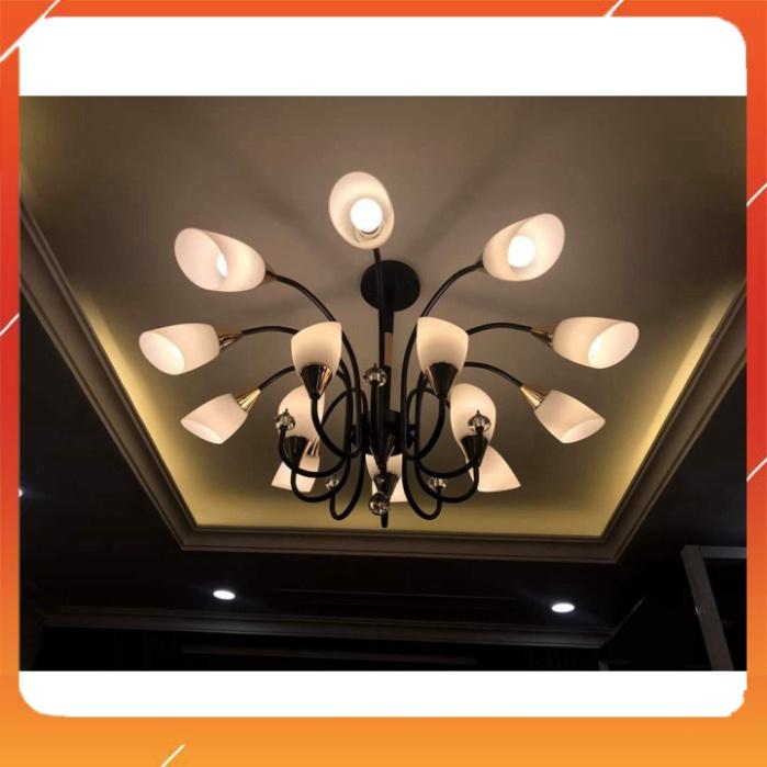Đèn Chùm Hiện Đại 15 Bóng_có Quà Tặng - CH81768-15 - đèn chùm bông hoa 15 tay