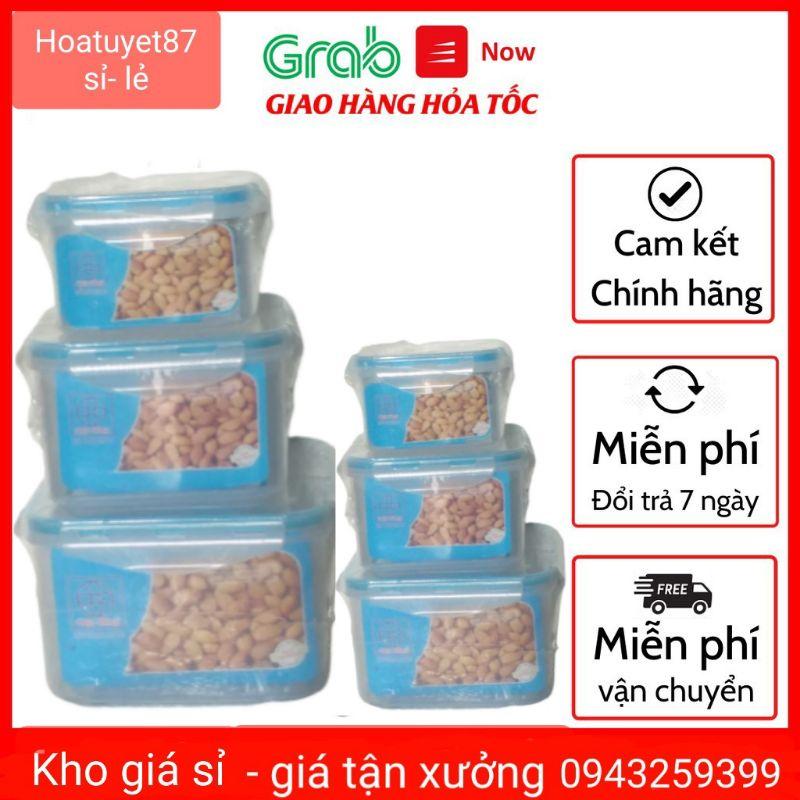 Bộ 3 hộp lạnh vuông có nắp việt nhật