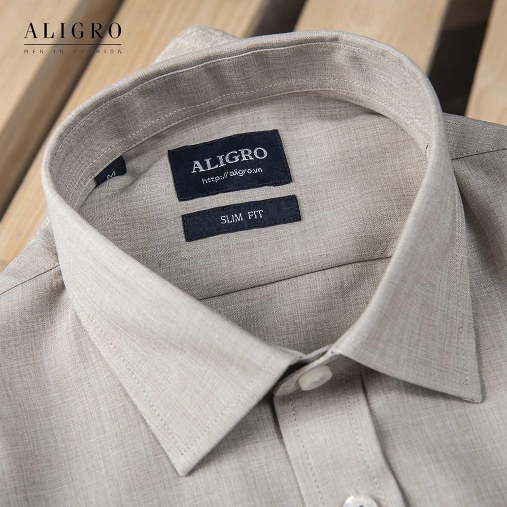 Áo sơ mi nam dài tay ALIGRO chất liệu pirma cotton mềm mịn, kiểu dáng đơn giản, tinh tế ALGS157