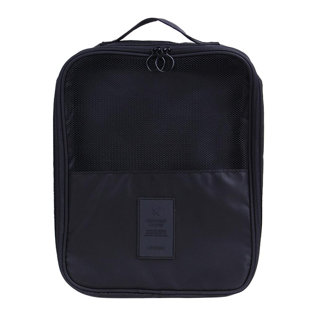 Portable Waterproof Shoe Storage Bag Zippered Travel Organizer