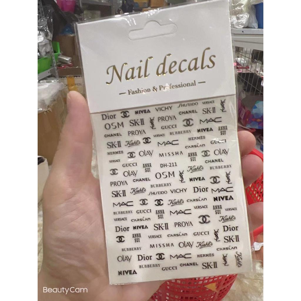 sticker trang trí nail mã dh211