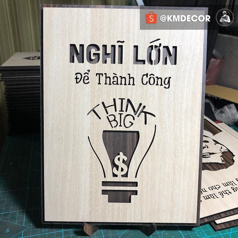 Mẫu tranh - Mã 030 &quot;Nghĩ lớn để thành công