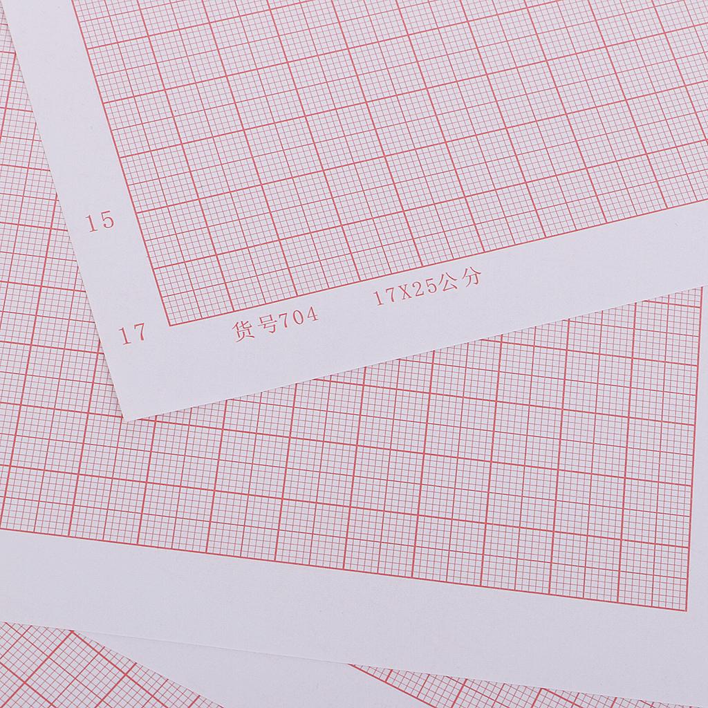 100x A4 Kích Thước Phối Hợp Giấy Đồ Thị Giấy Tính Giấy Lưới Bình Phương Giấy