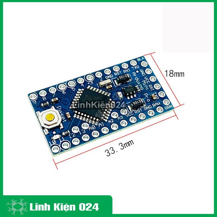 Kit Arduino Pro Mini Atmega328 3V3 16M (BH 06 Tháng)