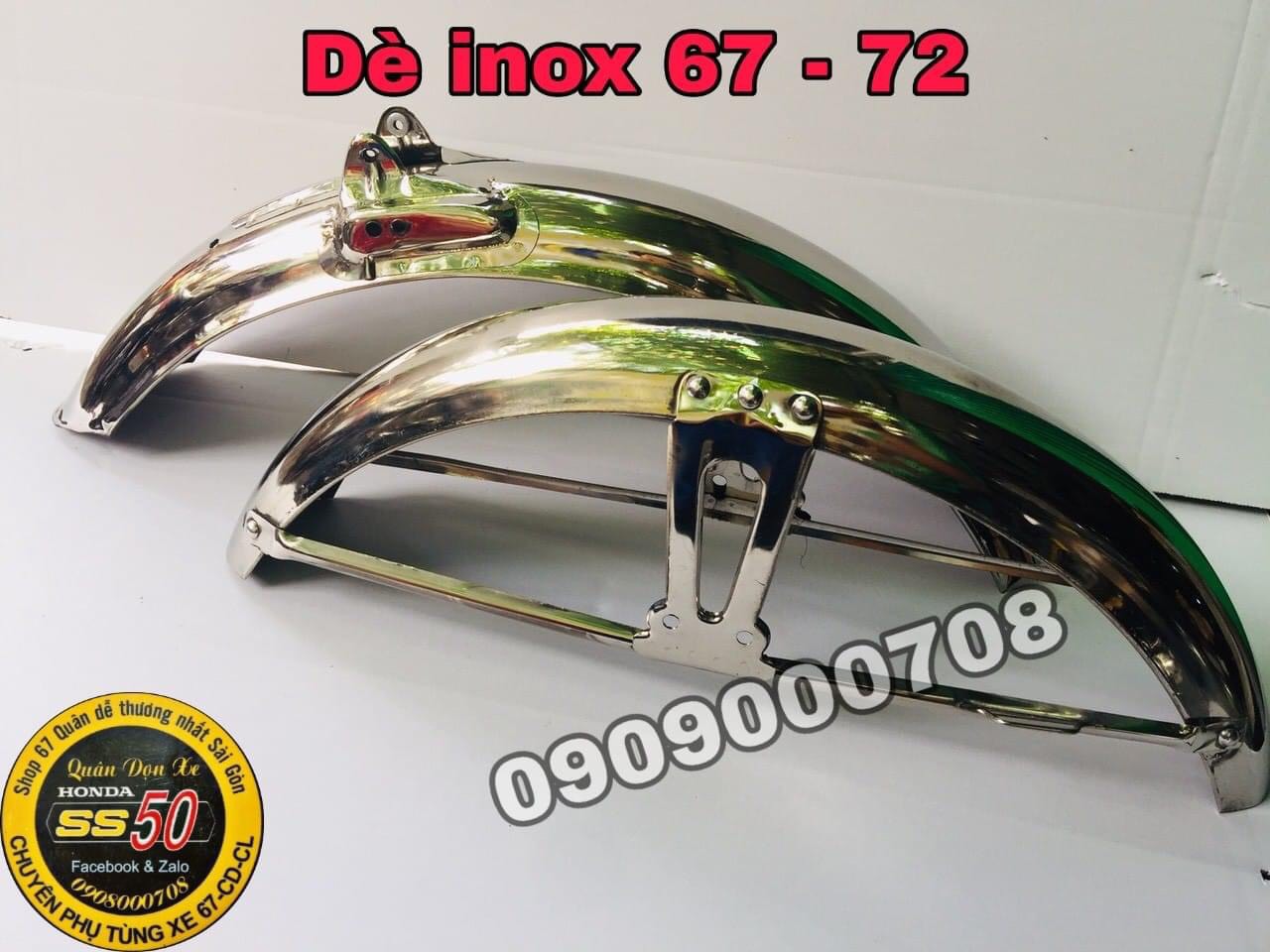 Dè inox  67-72 gắn được mọi dòng xe 67, 68, CD, CL...