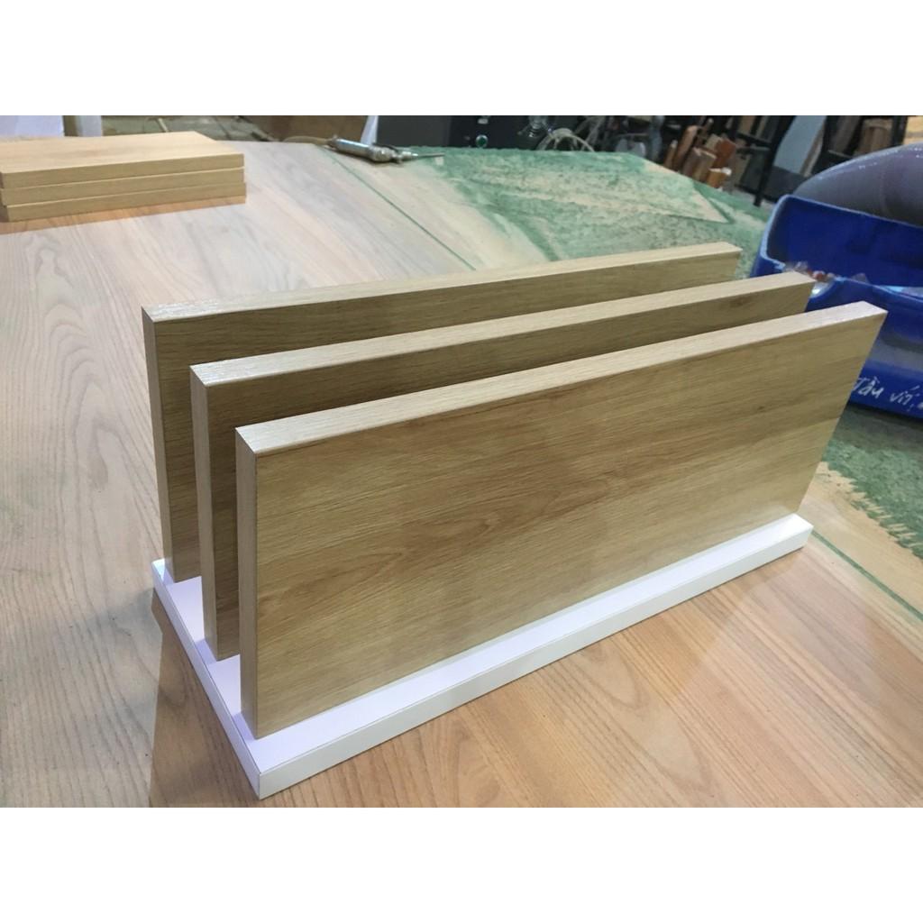 Bộ 3 kệ gỗ treo tường kích thước 400x150mm, tặng kèm phụ kiện lắp ráp