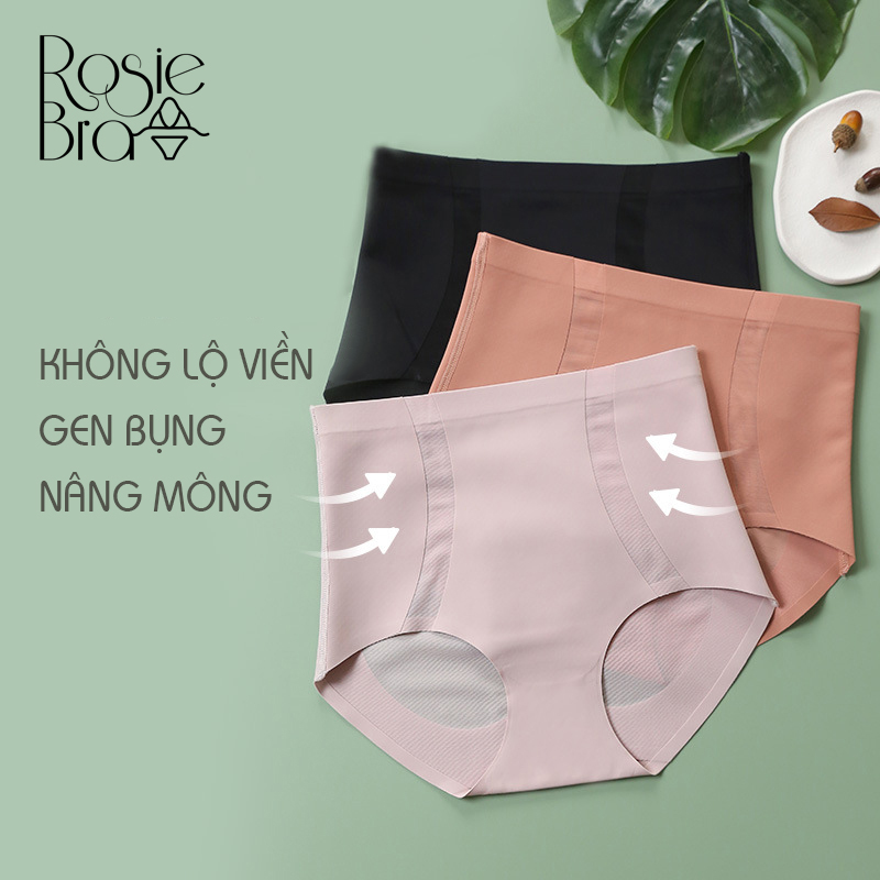 Quần Lót Cạp Cao Gen Bụng Nâng Mông Kháng Khuẩn Pha Lưới Siêu Thoáng Cao Cấp P525
