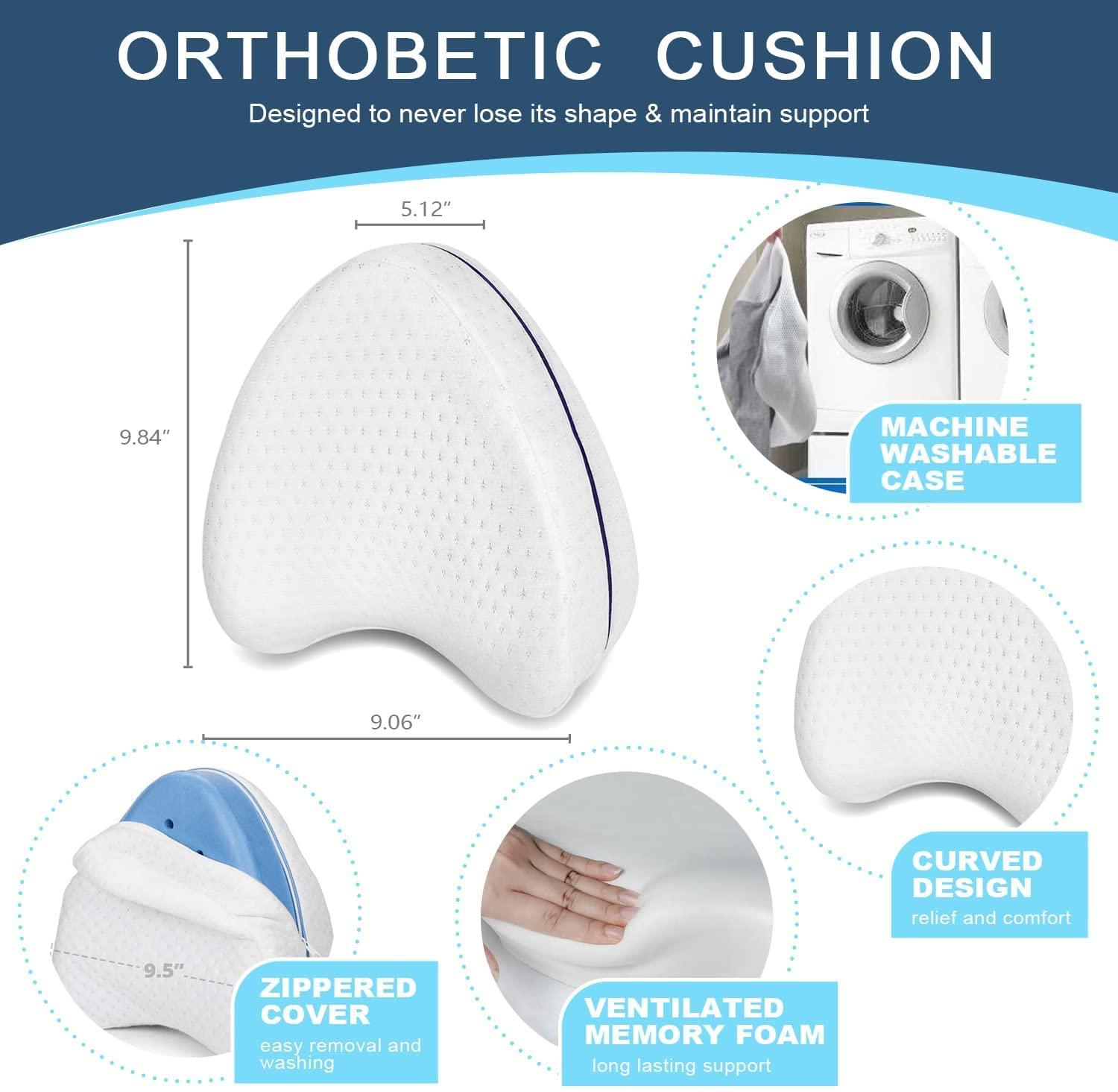 Gối đầu gối dành cho người ngủ bên, gối đầu gối để ngủ, gối xốp gối ngủ, gối chân chỉnh hình có thể