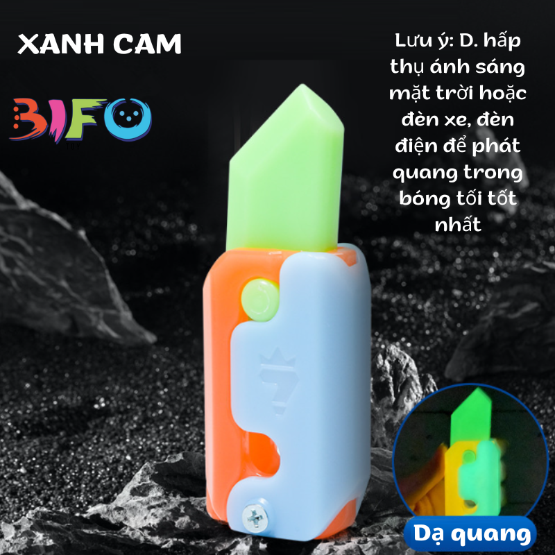 Đồ chơi Dao cà rốt động lực in 3d phản quang kèm theo lược thần kỳ phát dạ quang 3D đồ chơi giải trí giảm stress