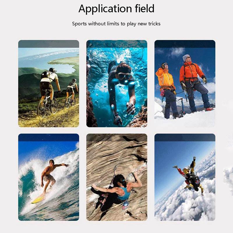 Camera thể thao chống lắc 4K Ultra HD 60fps WiFi chống lắc 2,0 inch Digital Keyed Awater Màn hình HD Trò chơi không thấm nước HD Vedio
