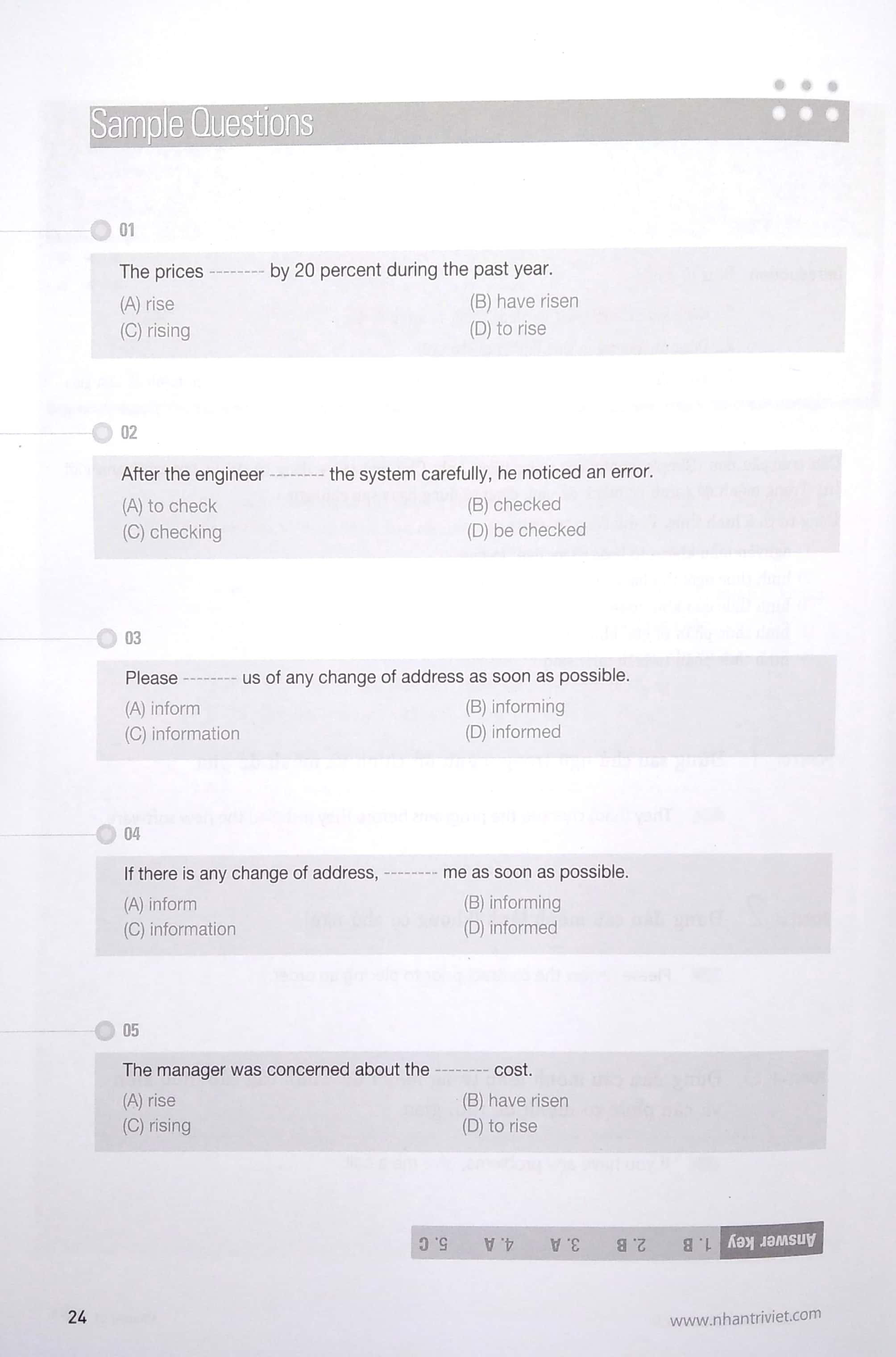 Rainbow TOEIC - Part 5,6