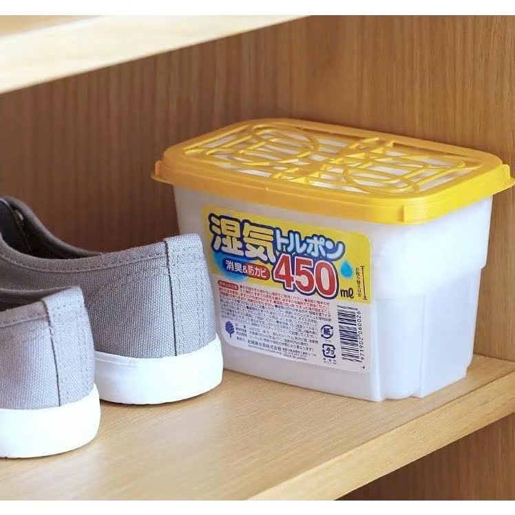 Hộp Hút Ẩm Tủ Quần Áo, Tủ Giày Chống Nấm Mốc, Khử Mùi 450ml Kokubo - Hàng Nội Địa Nhật Bản - HÀNG CHÍNH HÃNG MINIIN