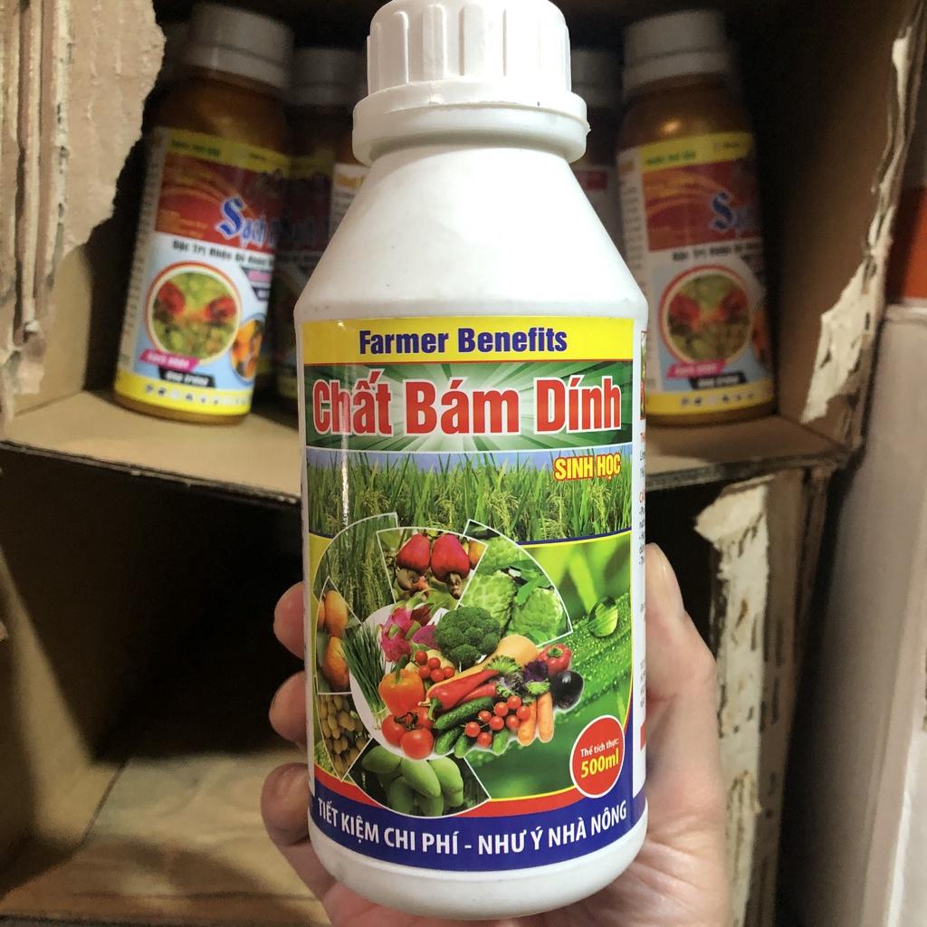 Chế phẩm bám dính sinh học 500ml, dùng kết hợp với các chế phẩm bảo vệ thực vật giúp tăng hiệu quả