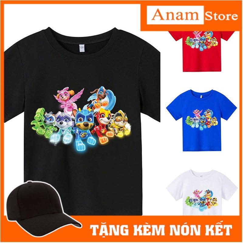 Áo thun cho bé, Áo thun trẻ em CHÓ CỨU HỘ 3, 4 màu, có size người lớn, Anam Store