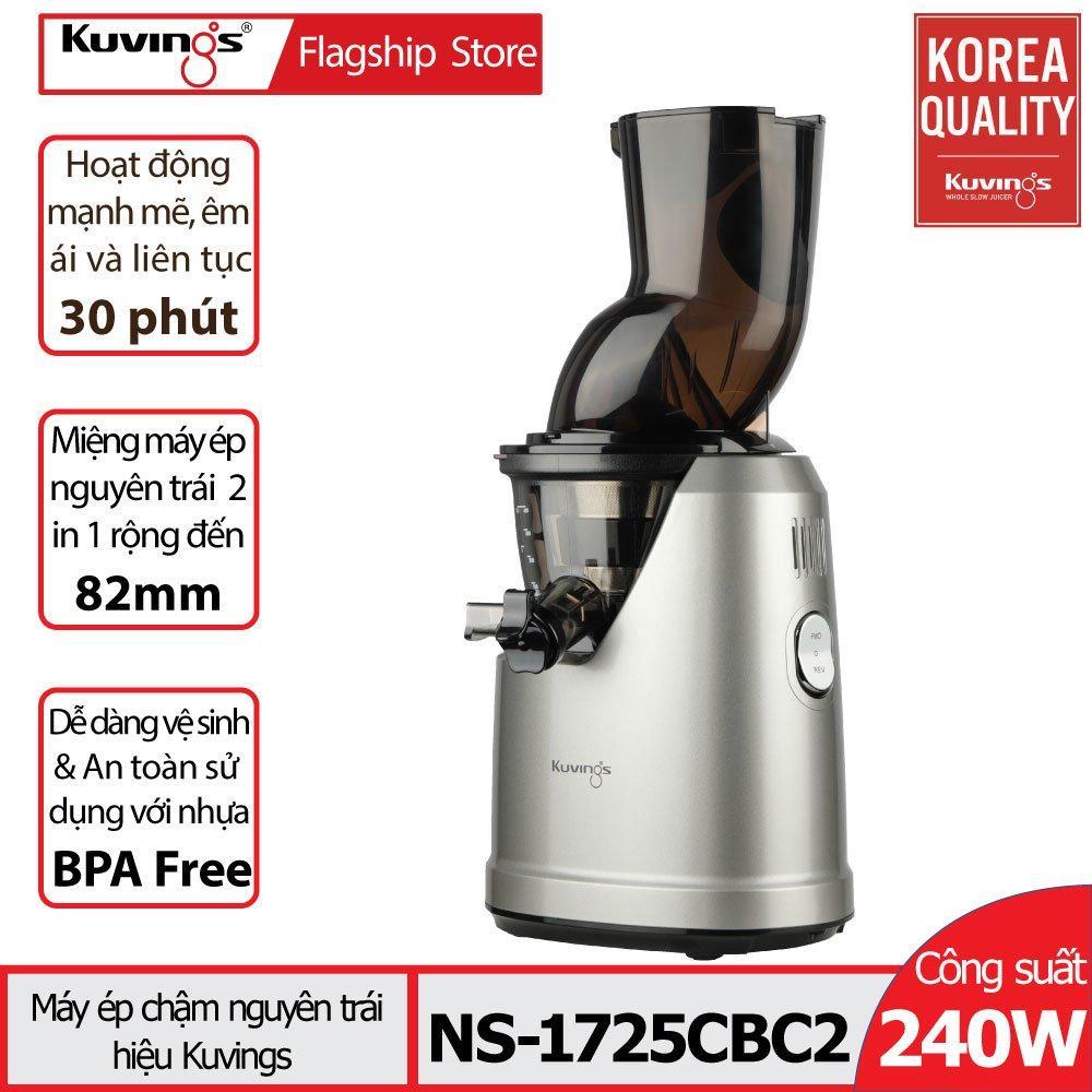 Máy ép chậm Kuvings NS-1725CBC2 (400ml) TẶNG Máy xay sinh tố Koshstar KSEHB-1000 + Bàn nướng Tiger Queen SQ-G600A - Hàng chính hãng