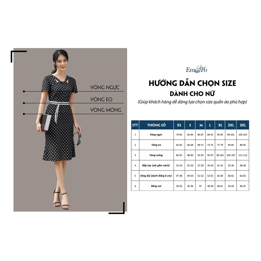 Đầm thun hai dây, tà bong Emspo DS4127