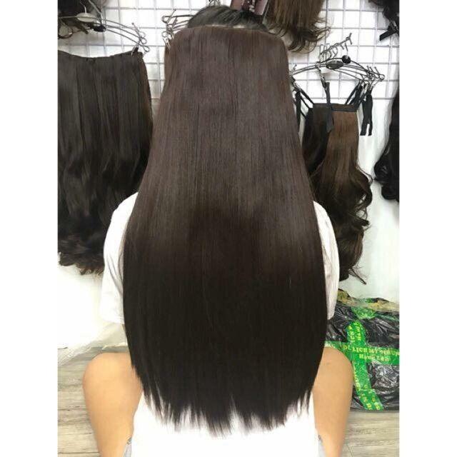 HÌNH THẬT TÓC KẸP THẲNG DÀI 60CM SIÊU DÀY