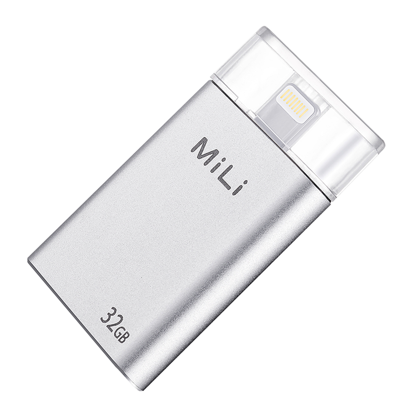 Ổ Cứng Di Động Mili IDATA 32GB USB 3.0 (Bạc) - Hàng Chính Hãng